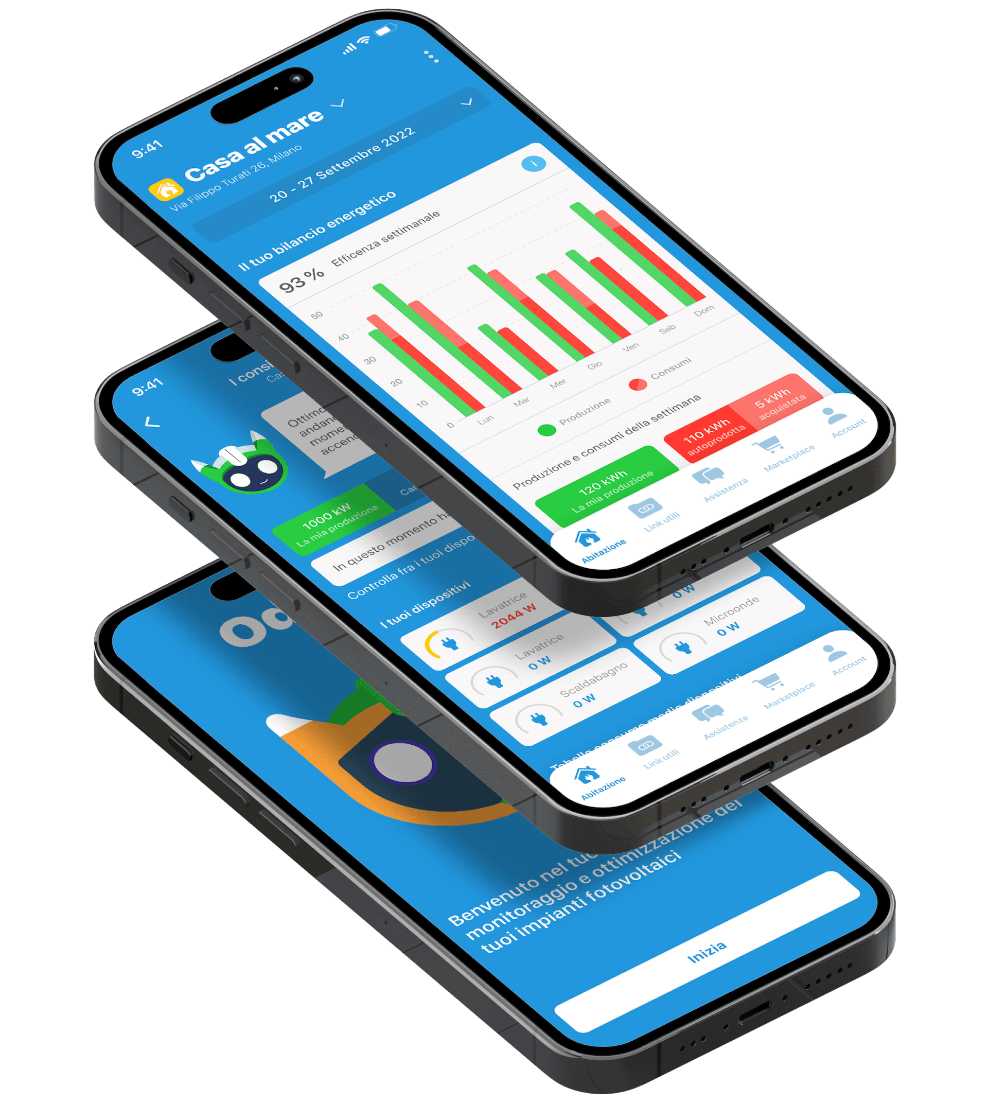 Odino - Mockup piattaforma Energy Manager condominiale
